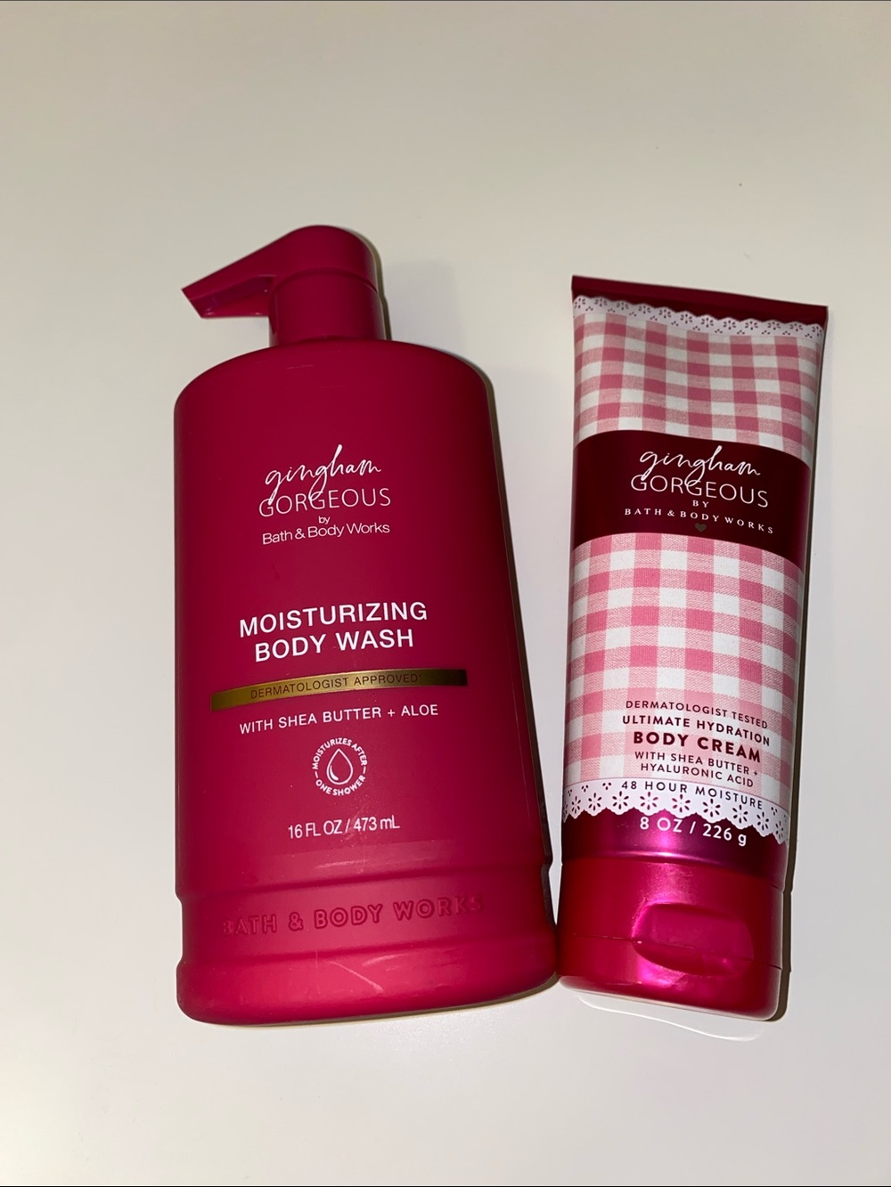 Bath & Body Works Gingham Gorgeous Body Wash & Body Cream Set